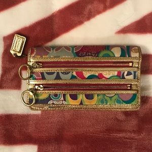 Colorful coach wallet