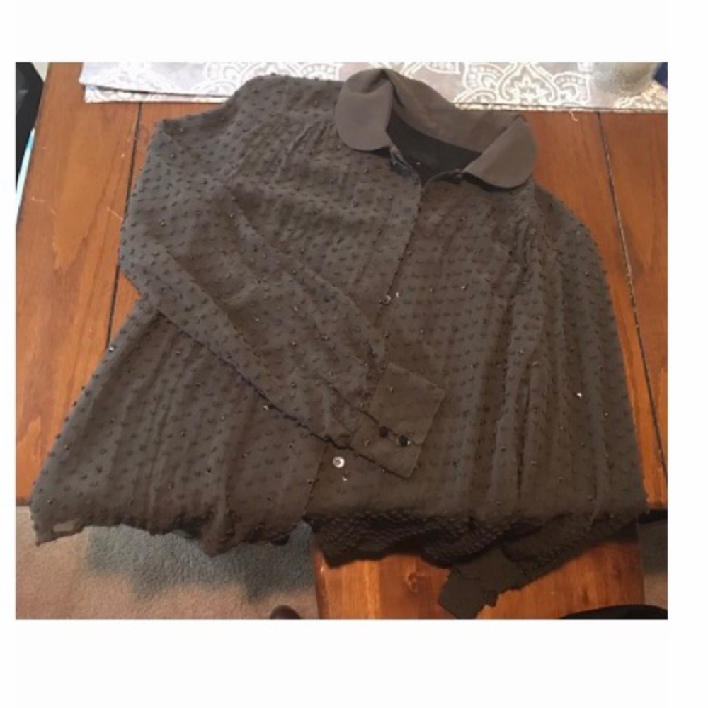 J Crew embellished blouse