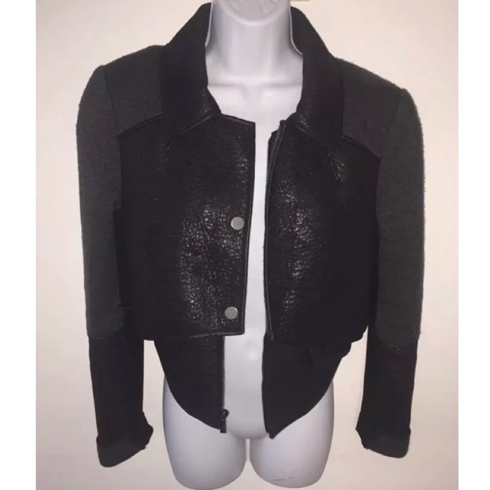 $400 SOLD OUT BCBG Layered Black Phoenix Jacket M