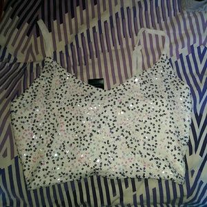 Sequin pullover bra