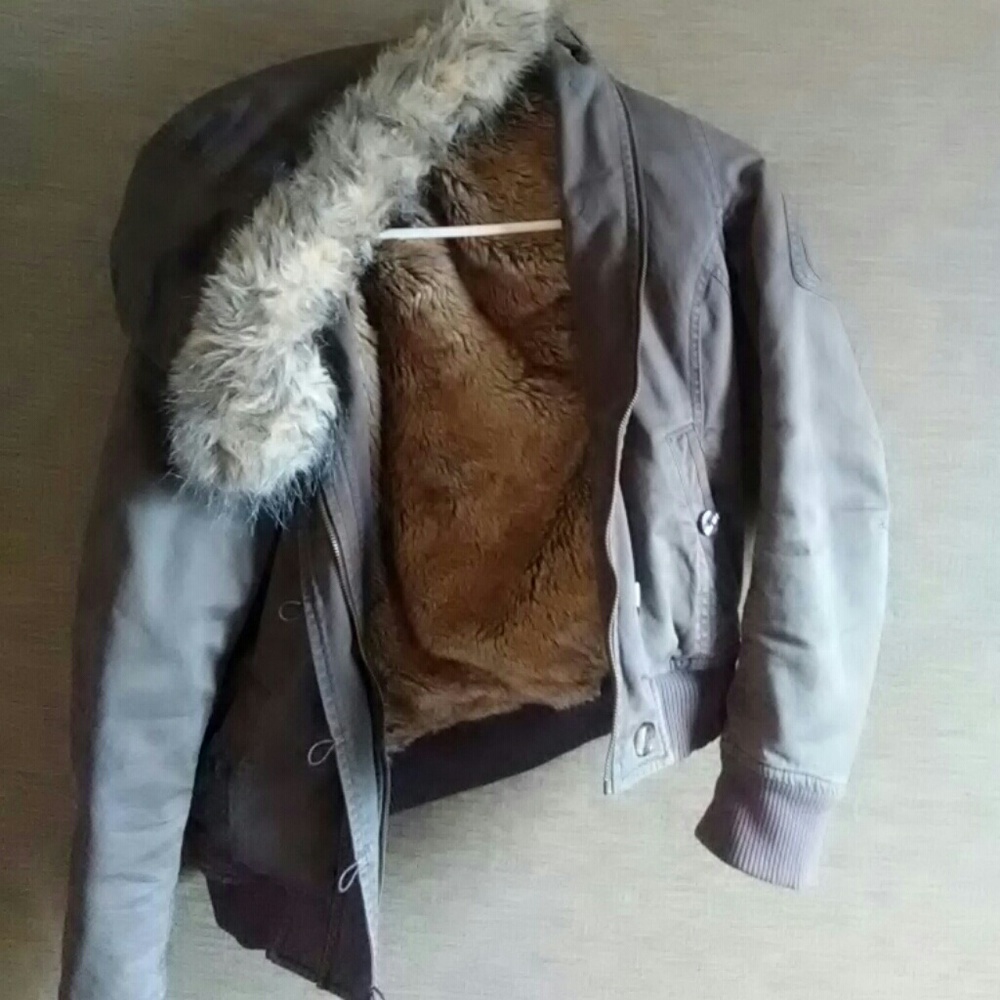 Winter bomber coat