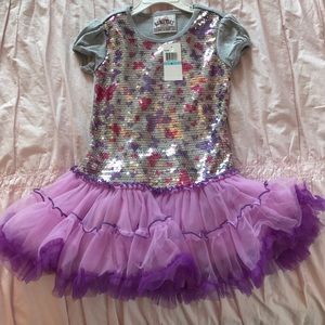 Beauties Sequin dress w tutu bottom