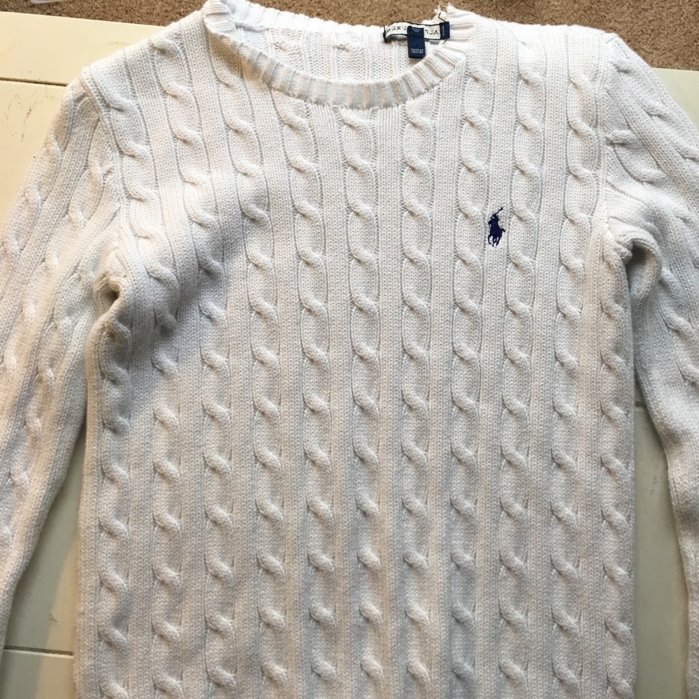 Polo authentic white sweater