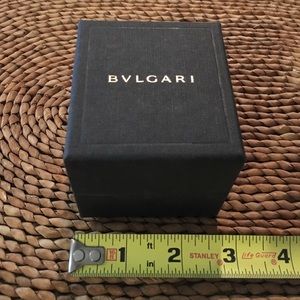 Authentic Bvlgari jewelry logo gift box empty