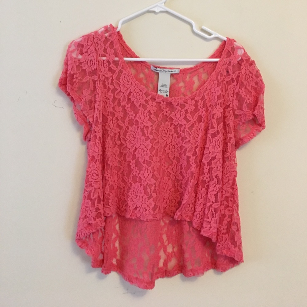 Pink Crop top. Size M.