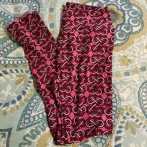 Lularoe Valentines Day Leggings  OS