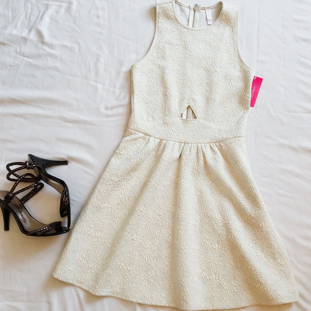 Ivory Textured Dress
