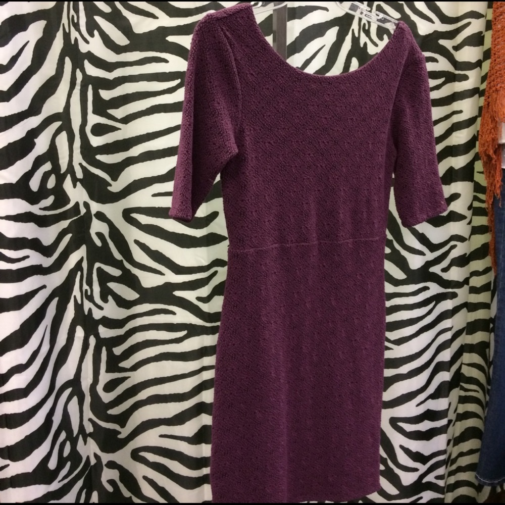 Purple textured dress
