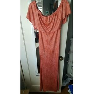 Long off the shoulders dress