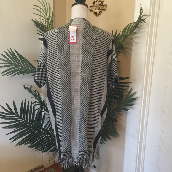 Knit Cardigan Black & Gray - Picture 2 of 6