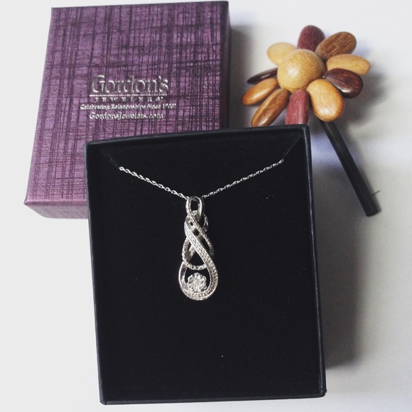 Diamond Accented Double Infinity Necklace! - Picture 2 of 3