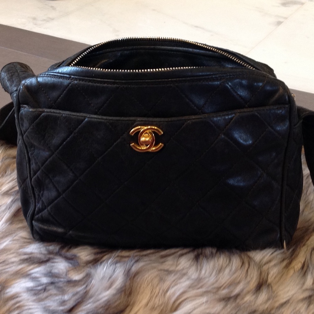 Authentic vintage quilted Chanel handbag