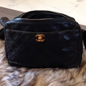 Authentic vintage quilted Chanel handbag