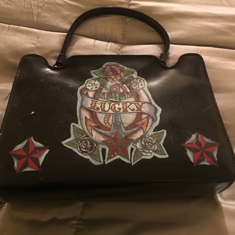 Hand painted handbag
