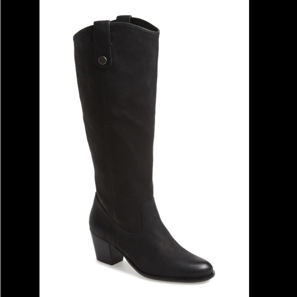 Vince Camuto Kolton Black Leather Boots