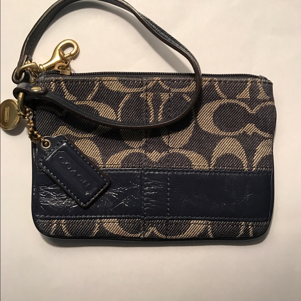 Coach Wristlet (Denim)