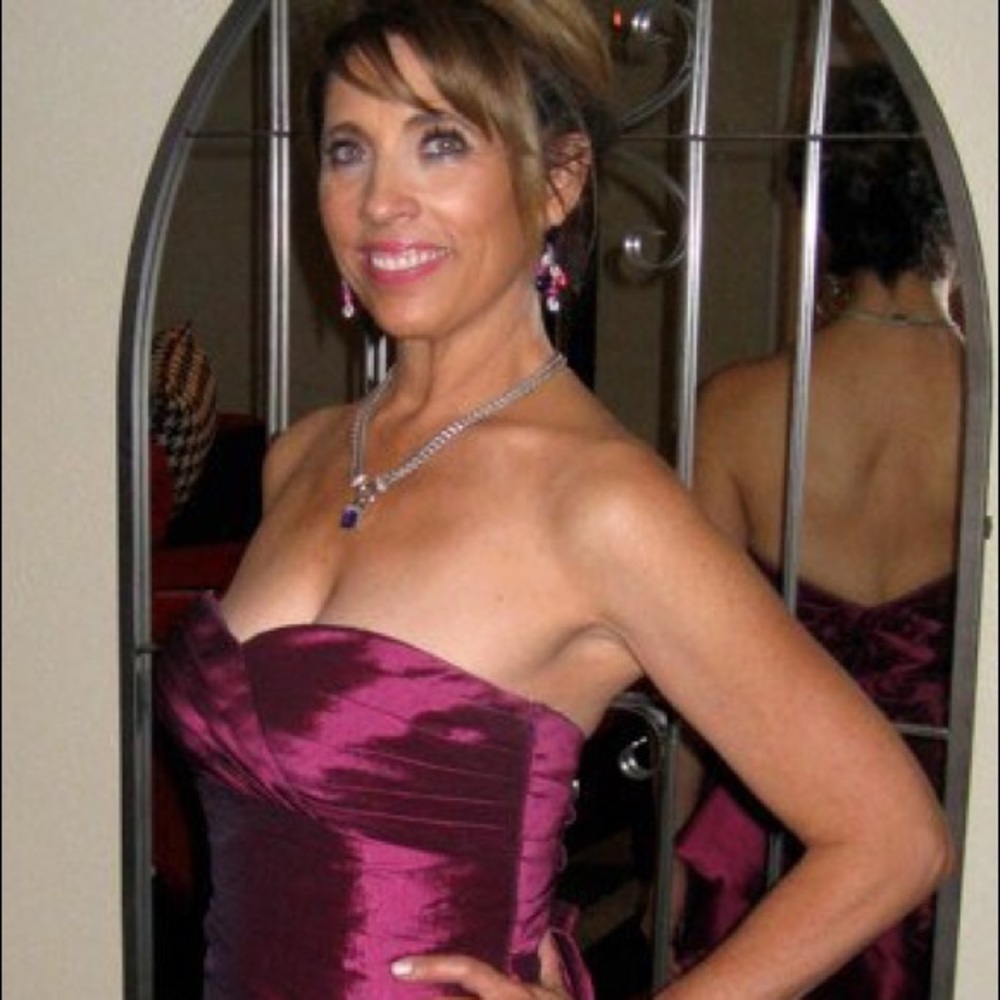 Magenta cocktail dress