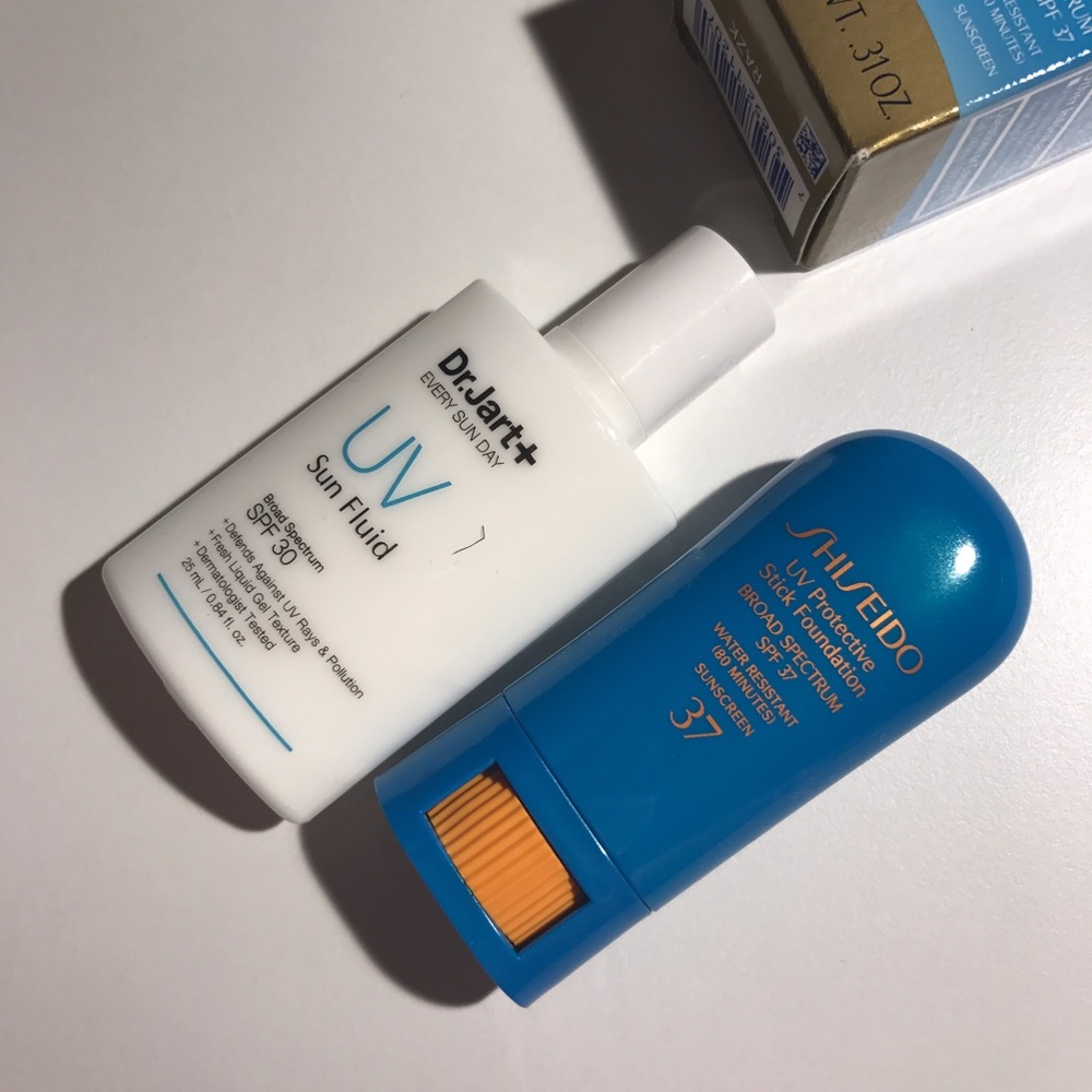 Shiseido UV foundation SPF37 & Dr.Jart+ SPF30 25ml
