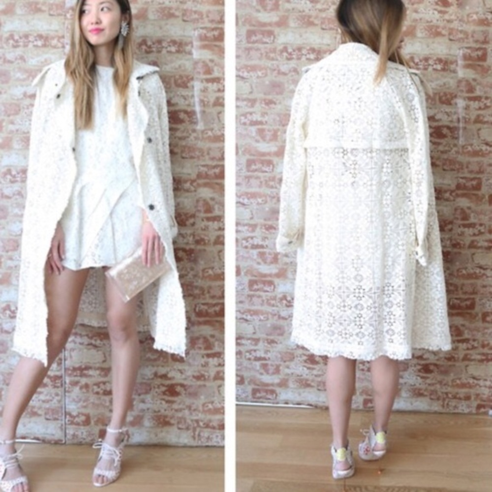 ❌SOLD❌FREE PEOPLE TRENCH COAT Overcoat - Picture 2 of 5