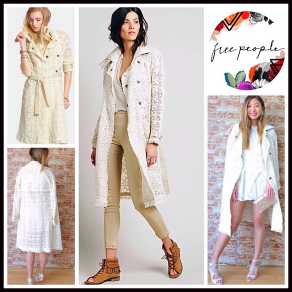 ❌SOLD❌FREE PEOPLE TRENCH COAT Overcoat - Picture 5 of 5