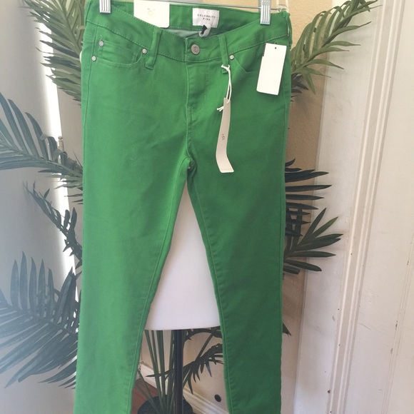 CELEBRITY PINK: Green Skinny Jeans - Picture 2 of 6