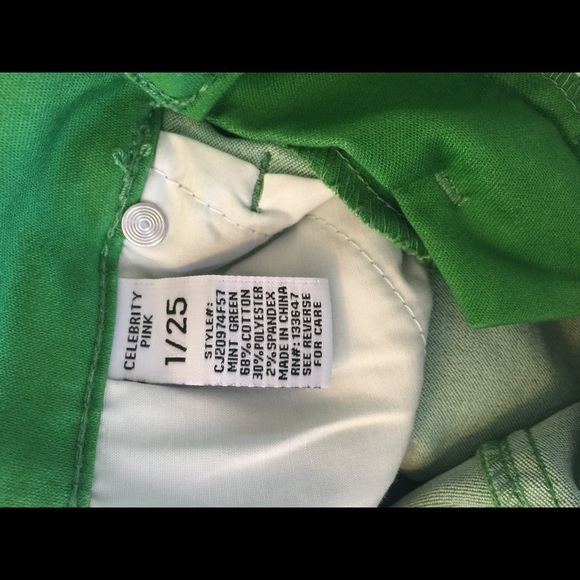 CELEBRITY PINK: Green Skinny Jeans - Picture 6 of 6