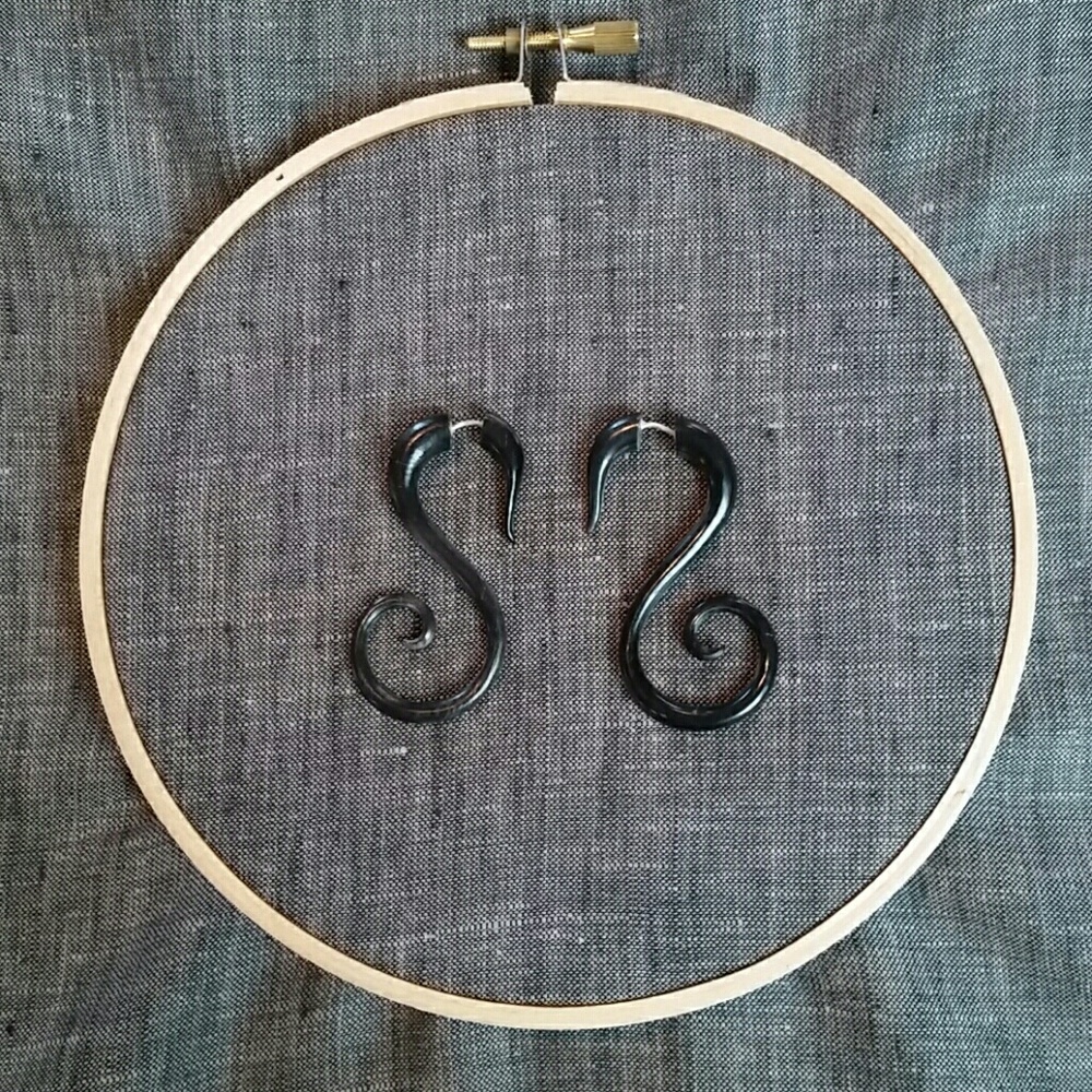 Tribal Fake Gauge Earrings