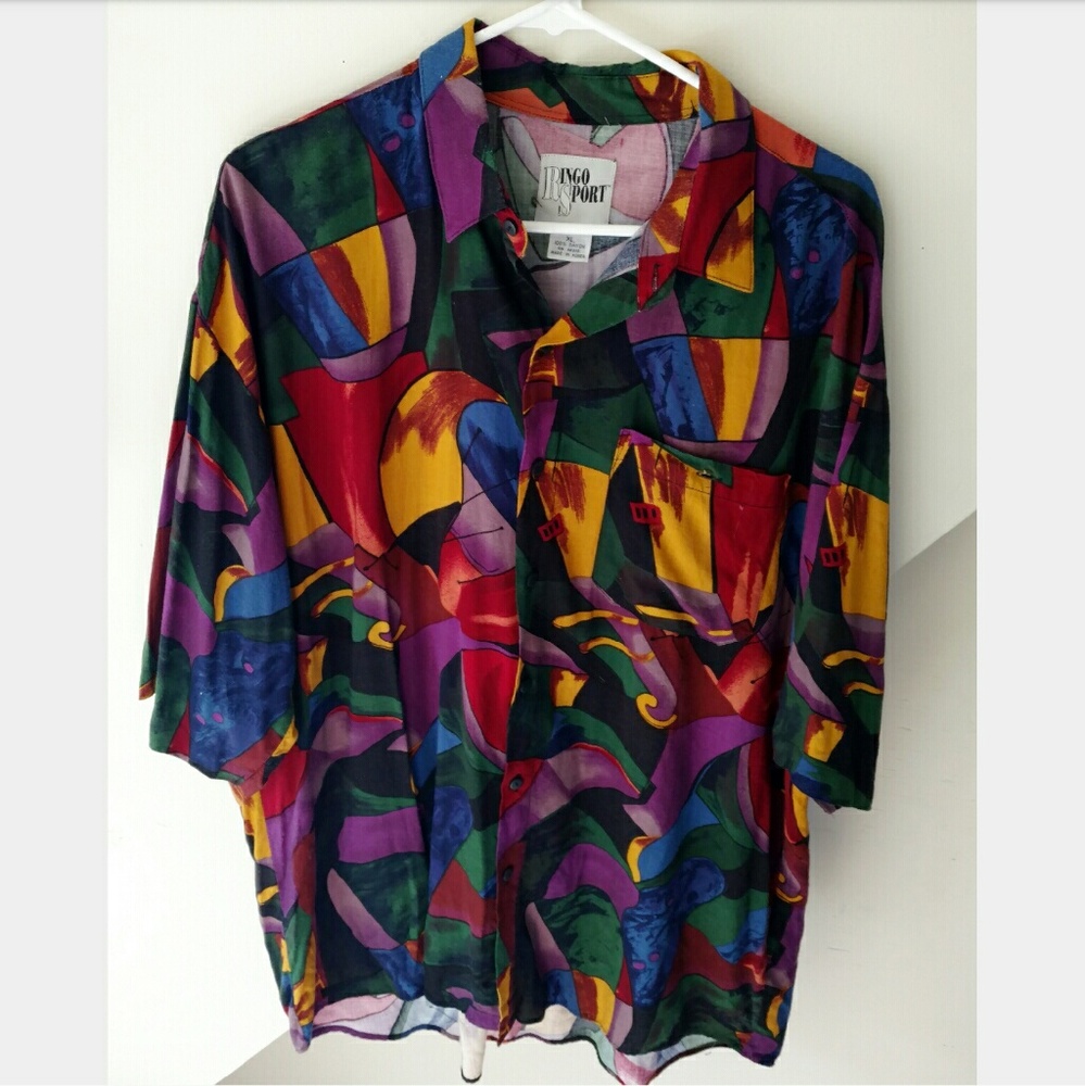 Vintage oversized button down
