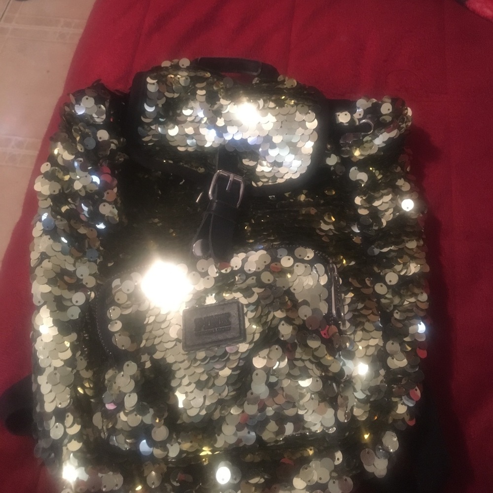 Vs pink mini bling backpack