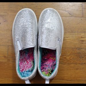Silver Glitter Shoes