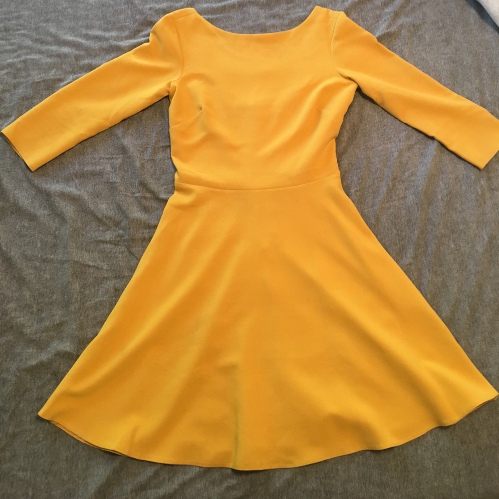 Perfect spring mustard yellow dress