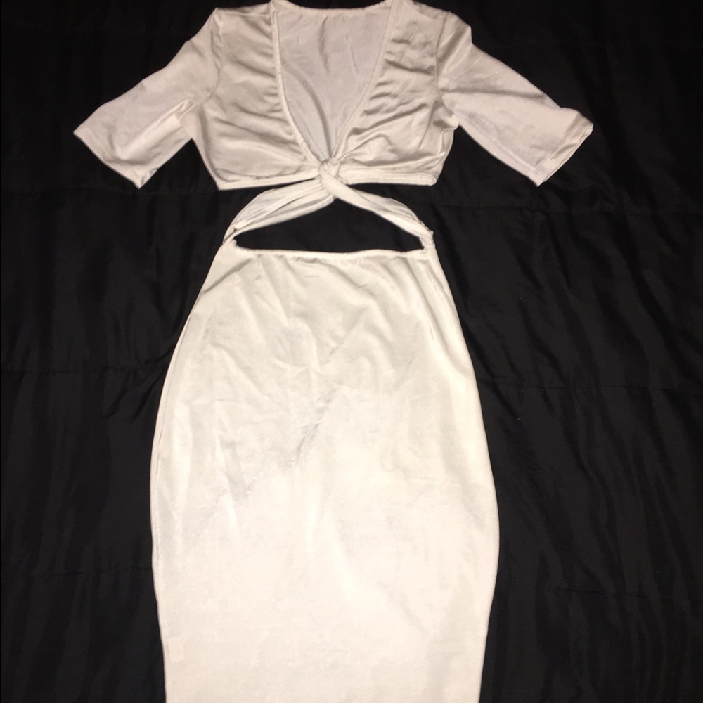White split dress