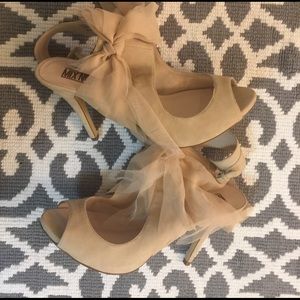 Sexy Nude Peep Toe Sandals