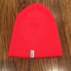 NWOT Coal women's slouchy beanie hot coral pink