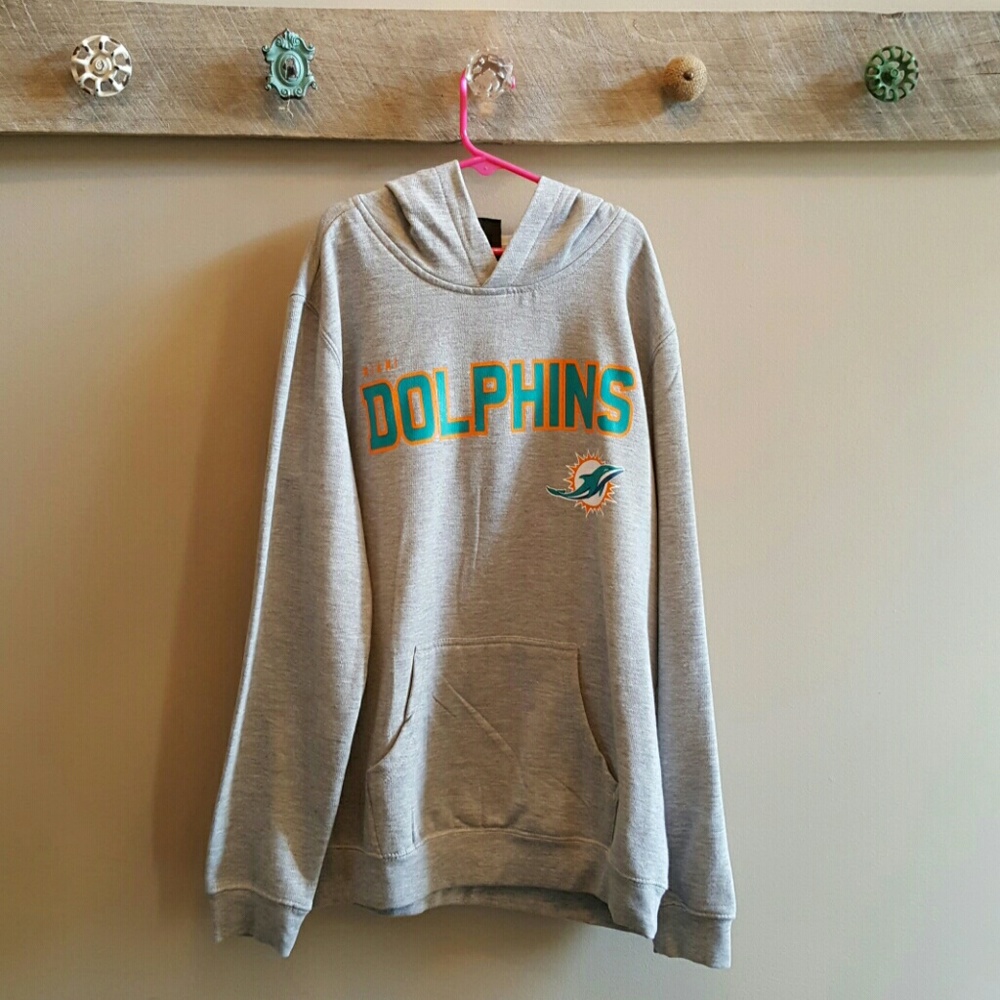 Youth Miami Dolphins hoodie.