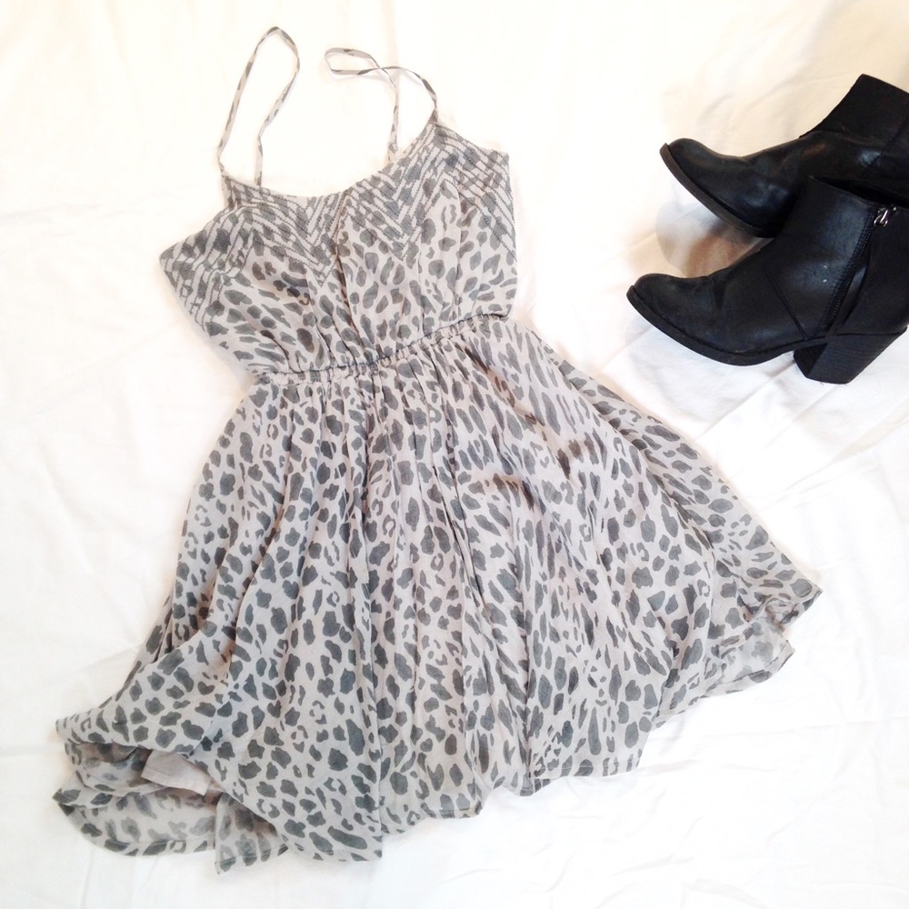 Leopard pattern sundress