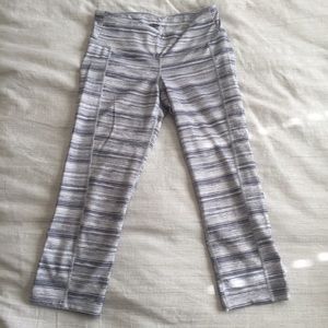 Gray/white spacedye leggings