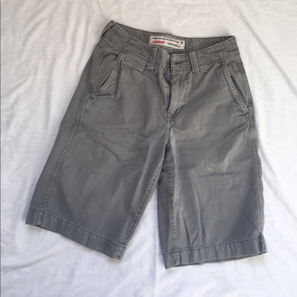 Grey long cargo shorts - Picture 1 of 4
