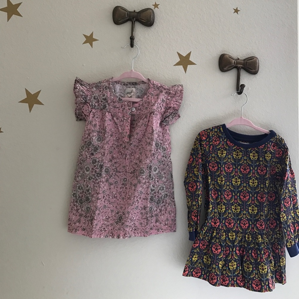 2 Toddler girl dresses from Peek (18-24)