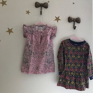 2 Toddler girl dresses from Peek (18-24)
