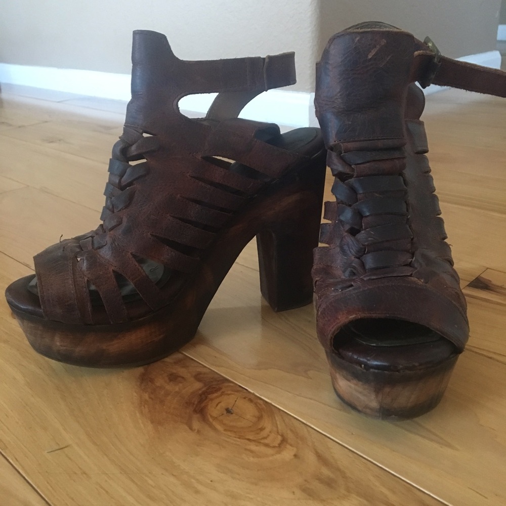 Freebird leather platform sandals