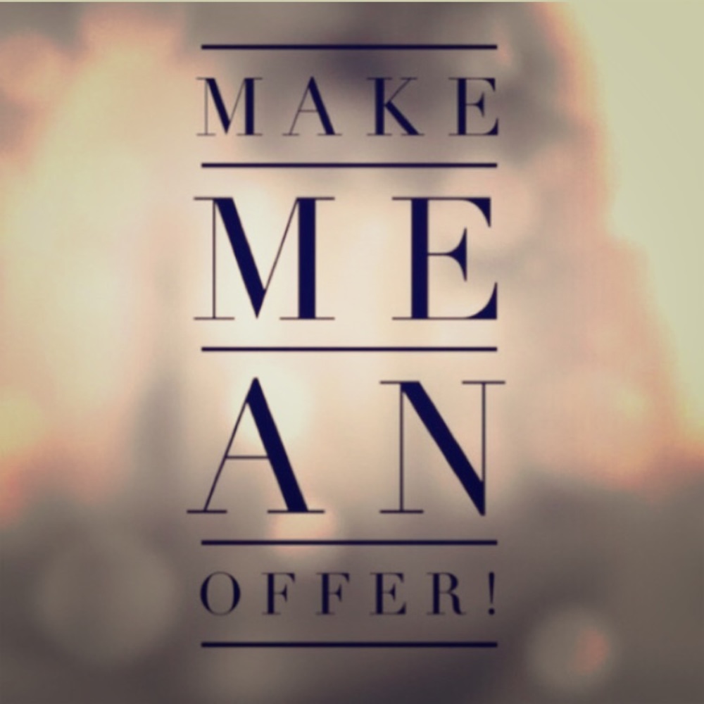 Make an offer! #lesismore