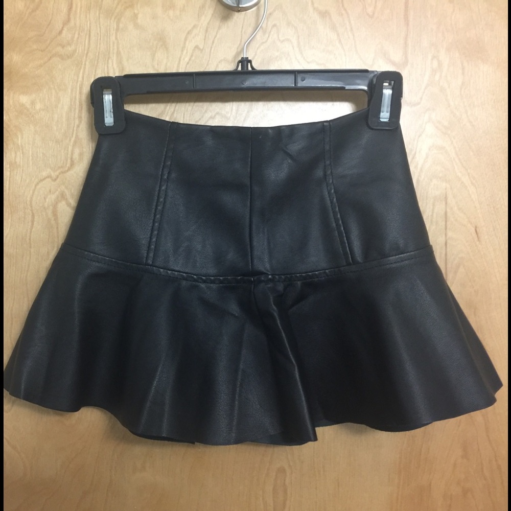 Blank NYC Girls Faux Leather Skirt