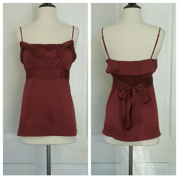 BCBGMaxAzria Tops - BCBGMAXAZRIA Deep Pink Silk Top