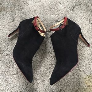 Charley Amar Black Suede Booties