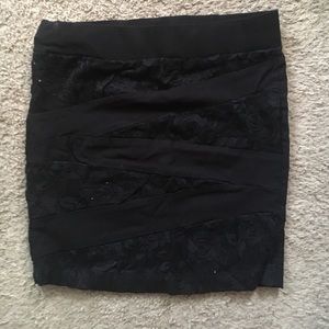 Small black skirt