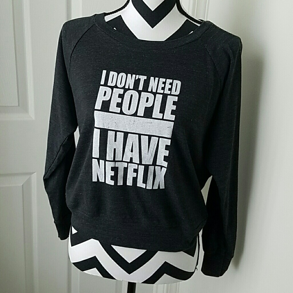American Apparel "i don't need people" shirt