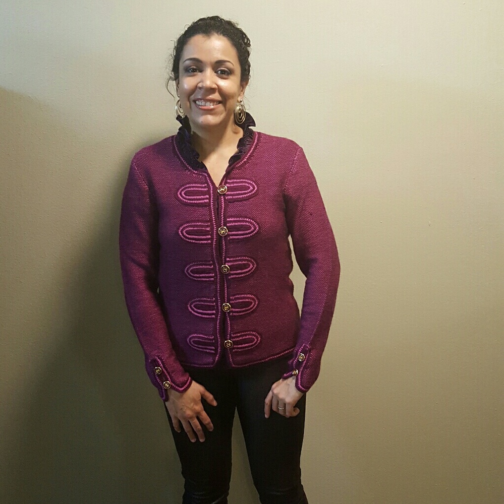 Trina Turk fuschia sweater