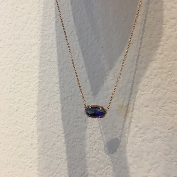 Kendra Scott Custom Iridescent Cobalt Elisa - Picture 4 of 4