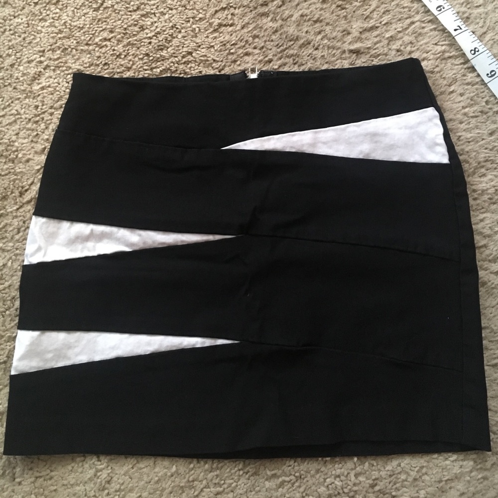 Small black mini skirt